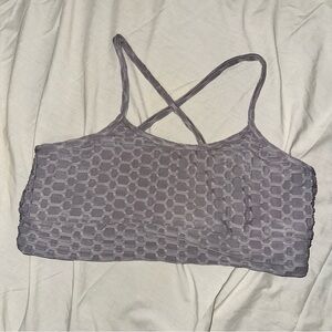 Hot Kiss Textured Bandeau in Gray